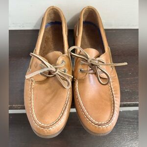 Sperry Men's Tan Leather 2-Eye Boat Shoes